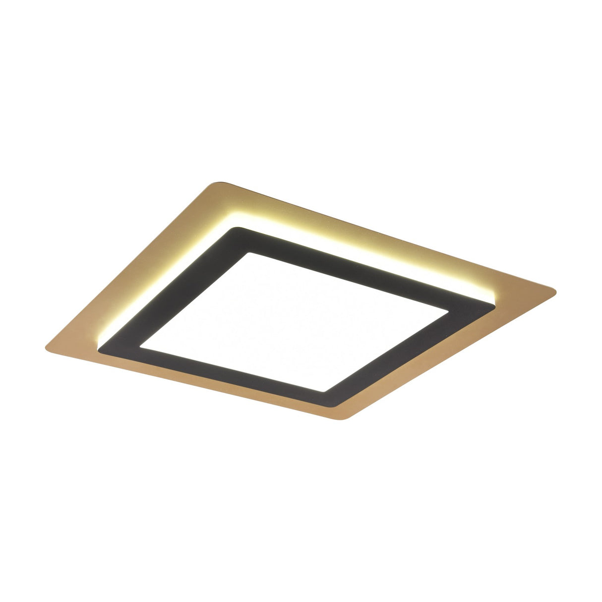 Morgan LED Square Ceiling Light – Black & Gold