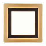 Morgan LED Square Ceiling Light – Black & Gold