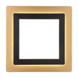 Morgan LED Square Ceiling Light – Black & Gold