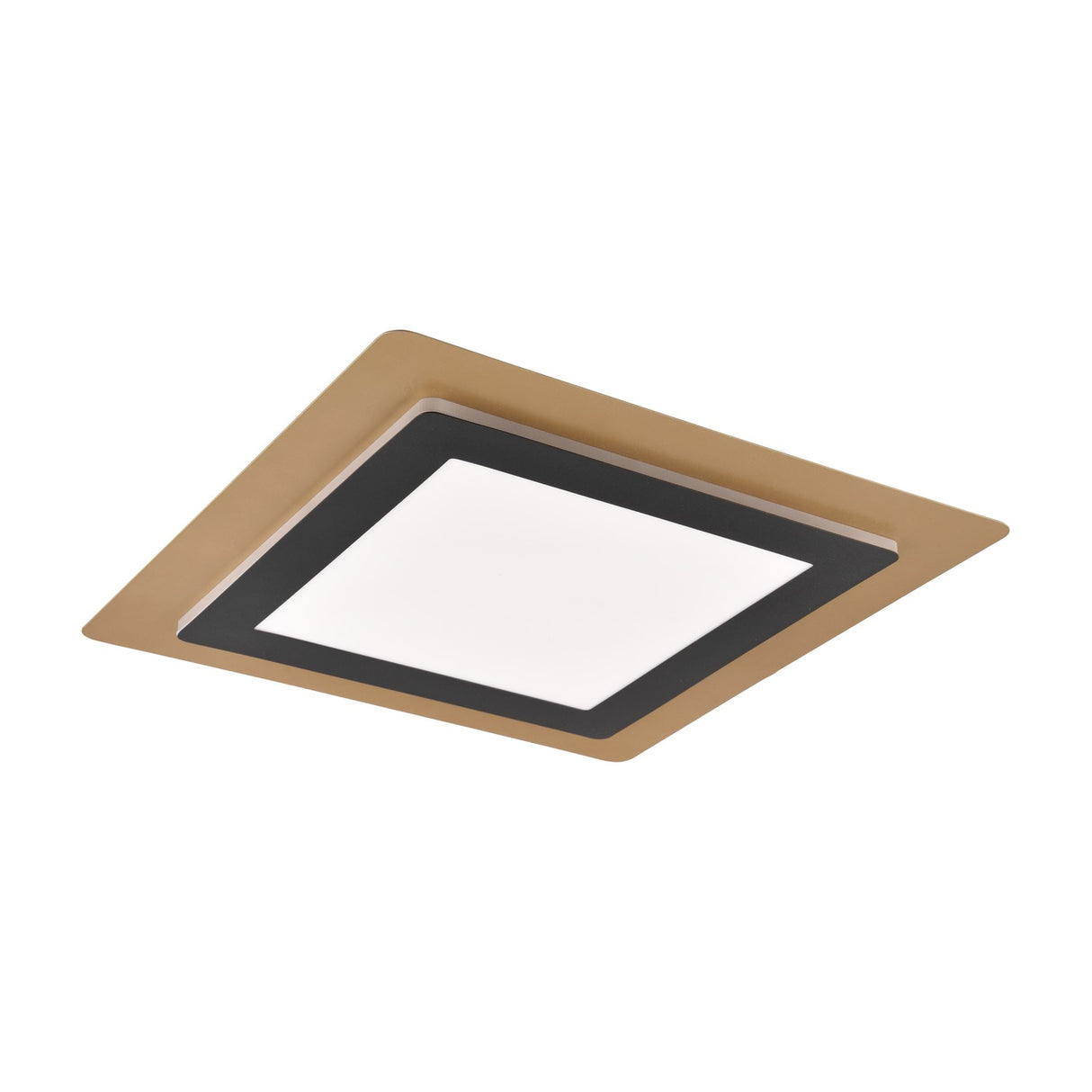 Morgan LED Square Ceiling Light – Black & Gold