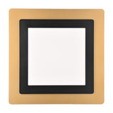 Morgan LED Square Ceiling Light – Black & Gold