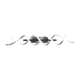 Sequence LED Ceiling Light – Brushed Aluminium