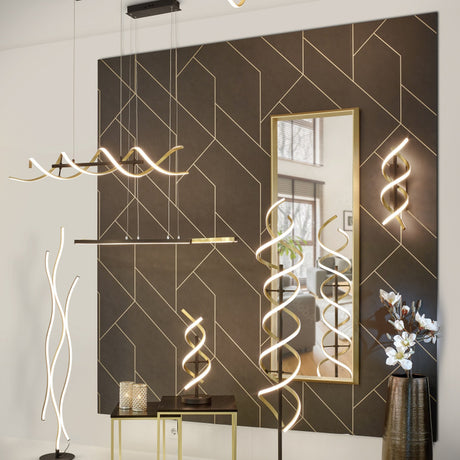 Sequence LED Ceiling Light – Satin Brass