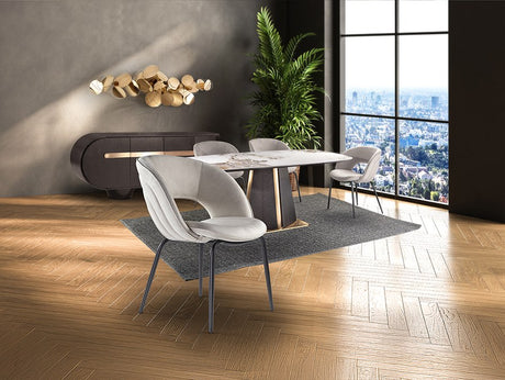 Nim Dining Chair - Stone and Black