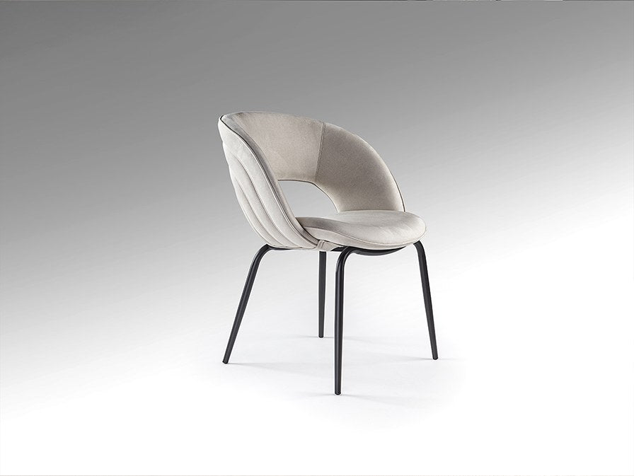 Nim Dining Chair - Stone and Black