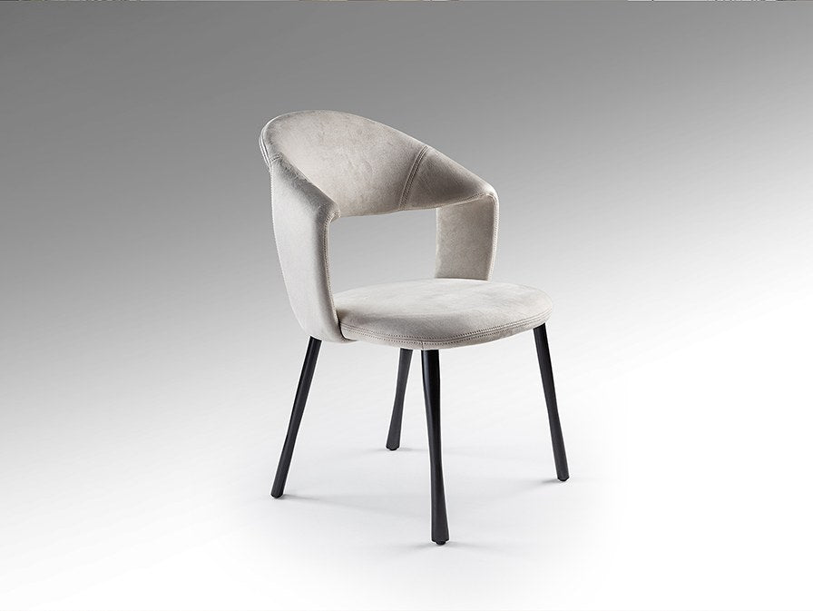 Willy Dining Chair - Stone and Black