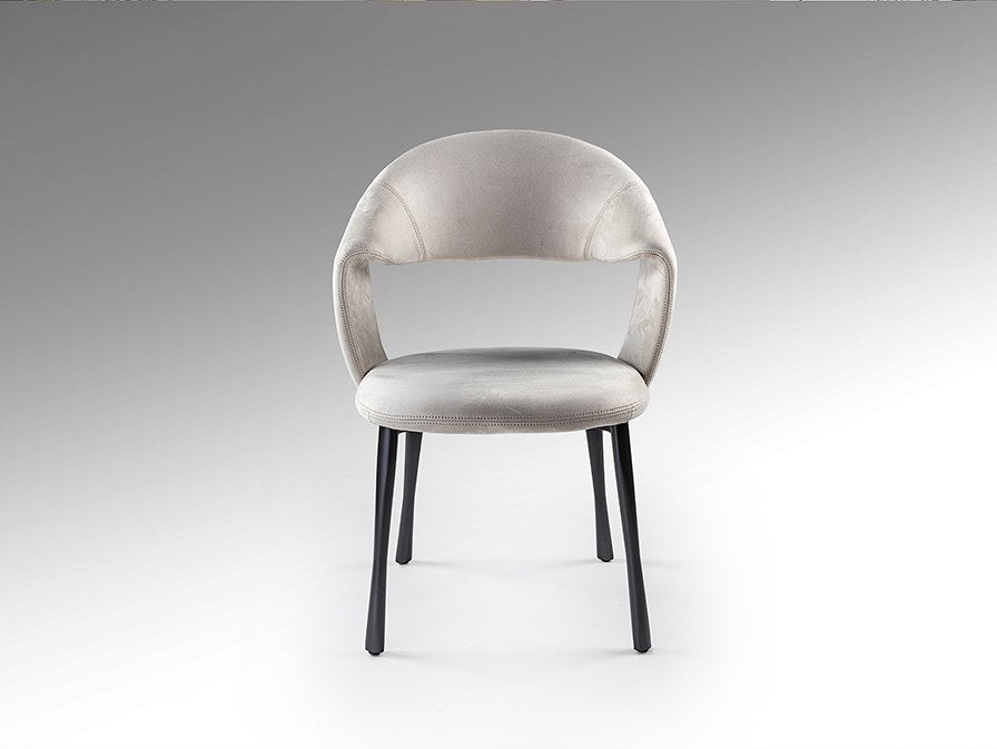 Willy Dining Chair - Stone and Black