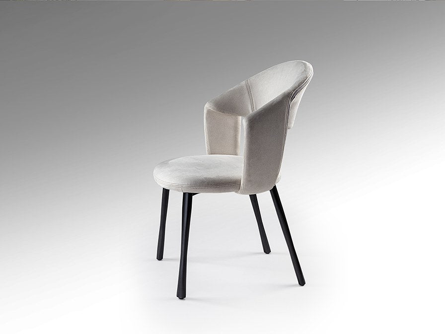 Willy Dining Chair - Stone and Black