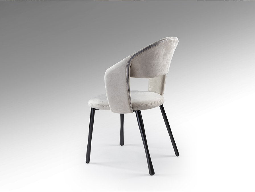Willy Dining Chair - Stone and Black