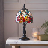 Merriworth Mini Tiffany Table Lamp - Multicoloured
