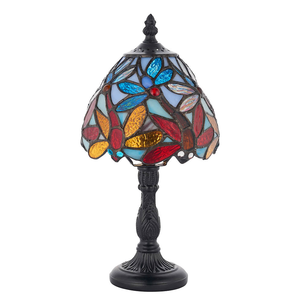 Merriworth Mini Tiffany Table Lamp - Multicoloured