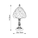 Merriworth Mini Tiffany Table Lamp - Multicoloured
