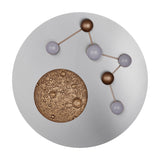 Zodiac LED Glass Ceiling Light – Brushed Aluminium