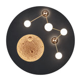 Zodiac LED Glass Ceiling Light – Matt Black