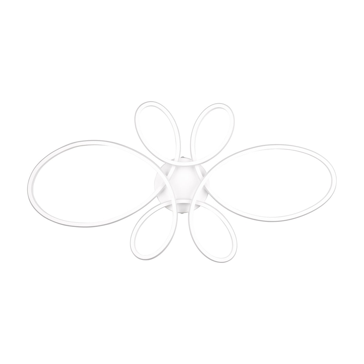 Fly 5 Light LED Circular Ceiling Light – Matt White