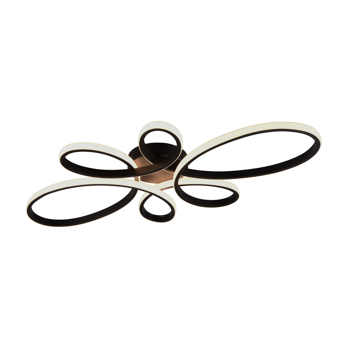 Fly 5 Light LED Circular Ceiling Light – Matt Black