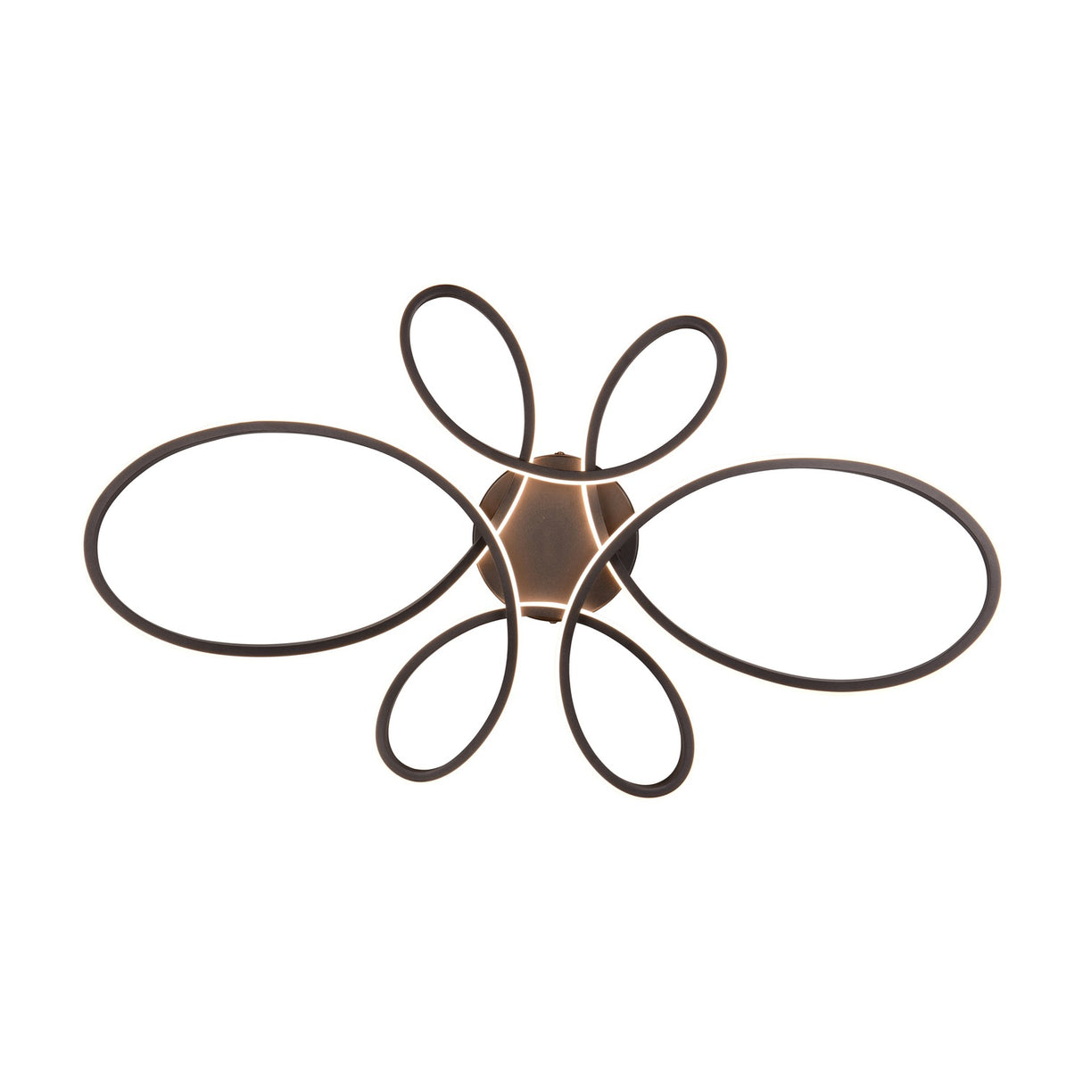 Fly 5 Light LED Circular Ceiling Light – Matt Black