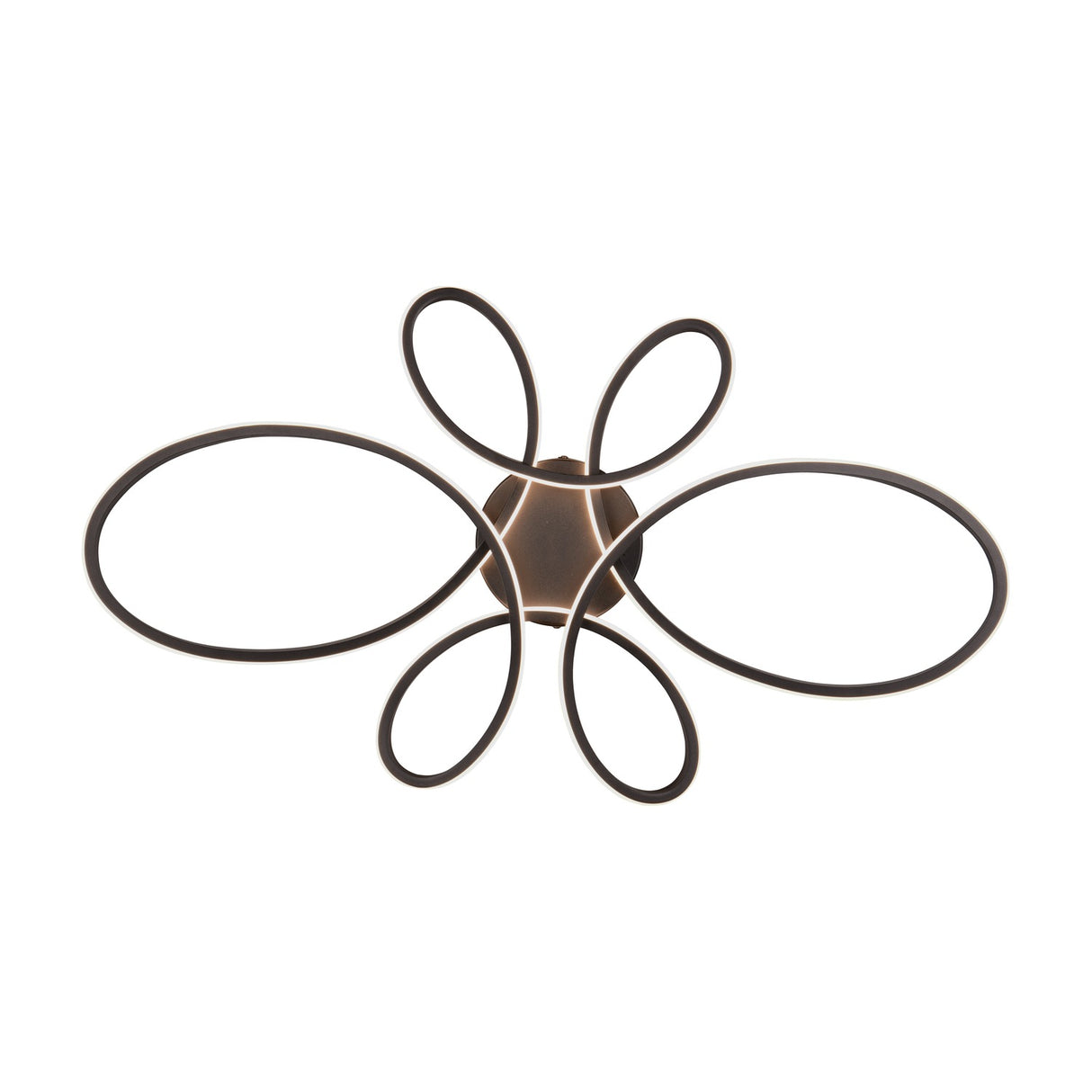 Fly 5 Light LED Circular Ceiling Light – Matt Black