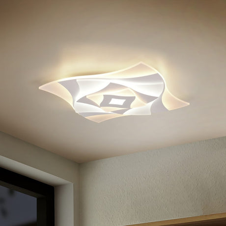 Akita LED Remote Control Ceiling Light – Matt White