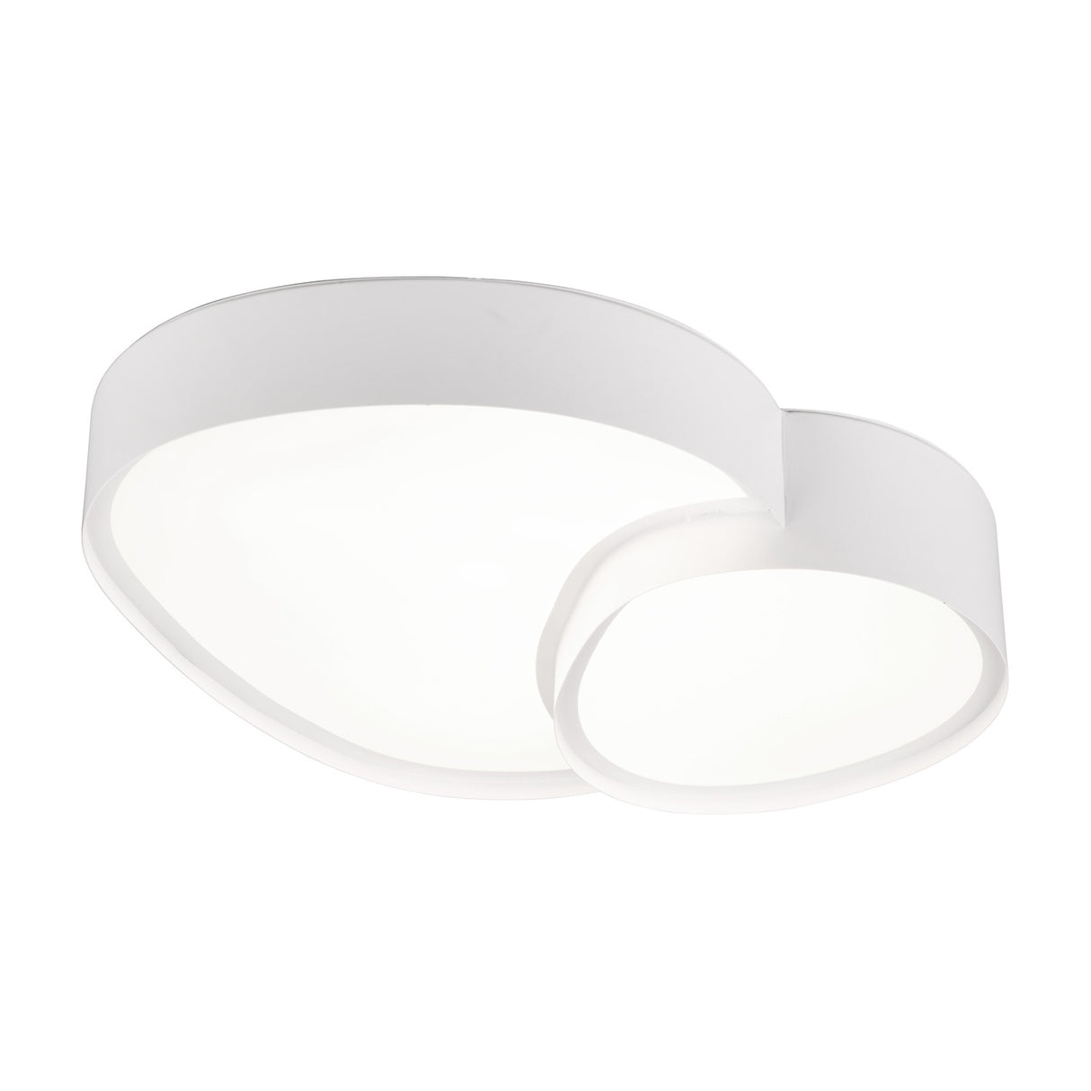Rise 43.5cm LED Round Ceiling Light – Matt White