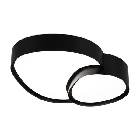 Rise 43.5cm LED Round Ceiling Light – Matt Black