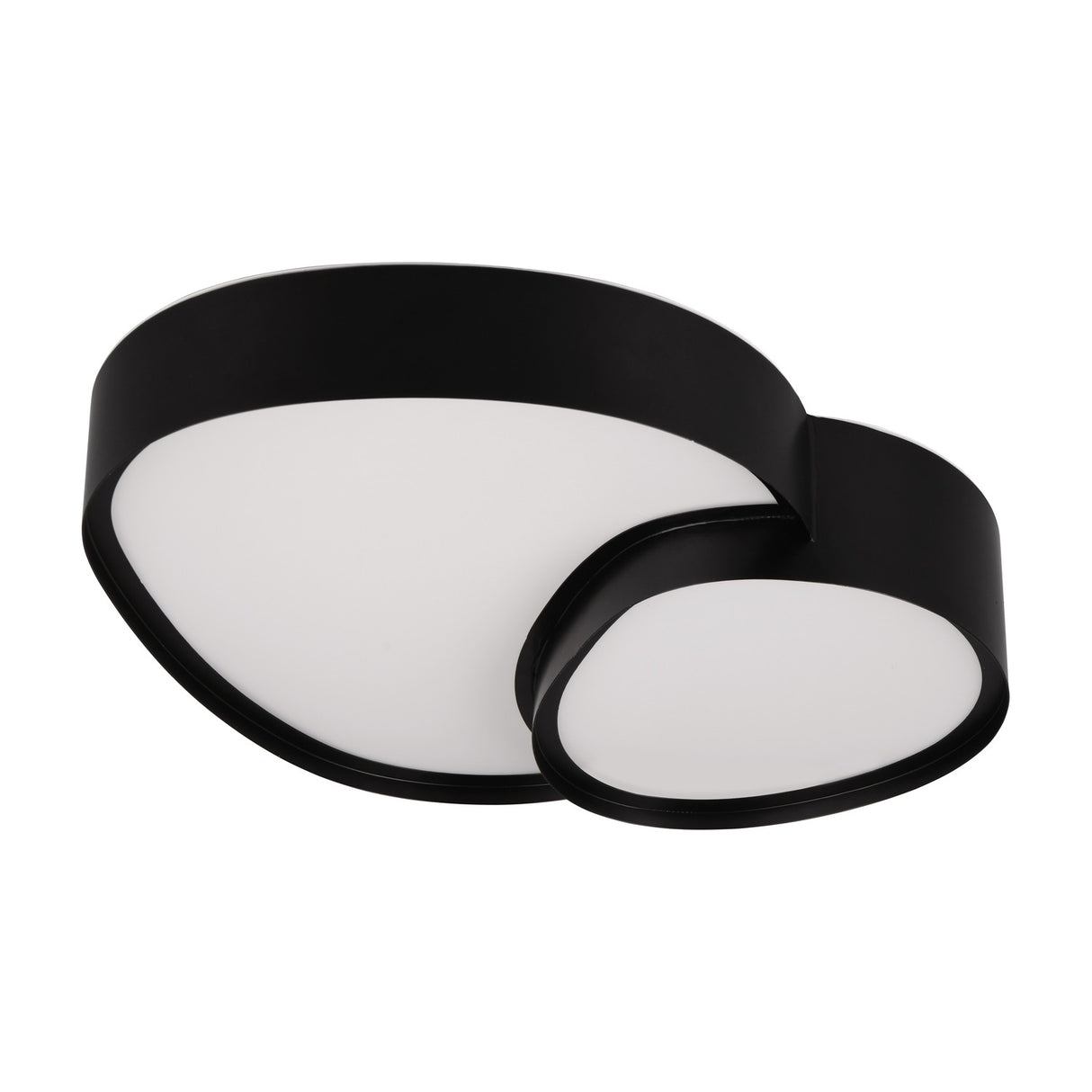 Rise 43.5cm LED Round Ceiling Light – Matt Black