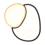 Rise 43.5cm LED Remote Control Ceiling Light – Black & Gold