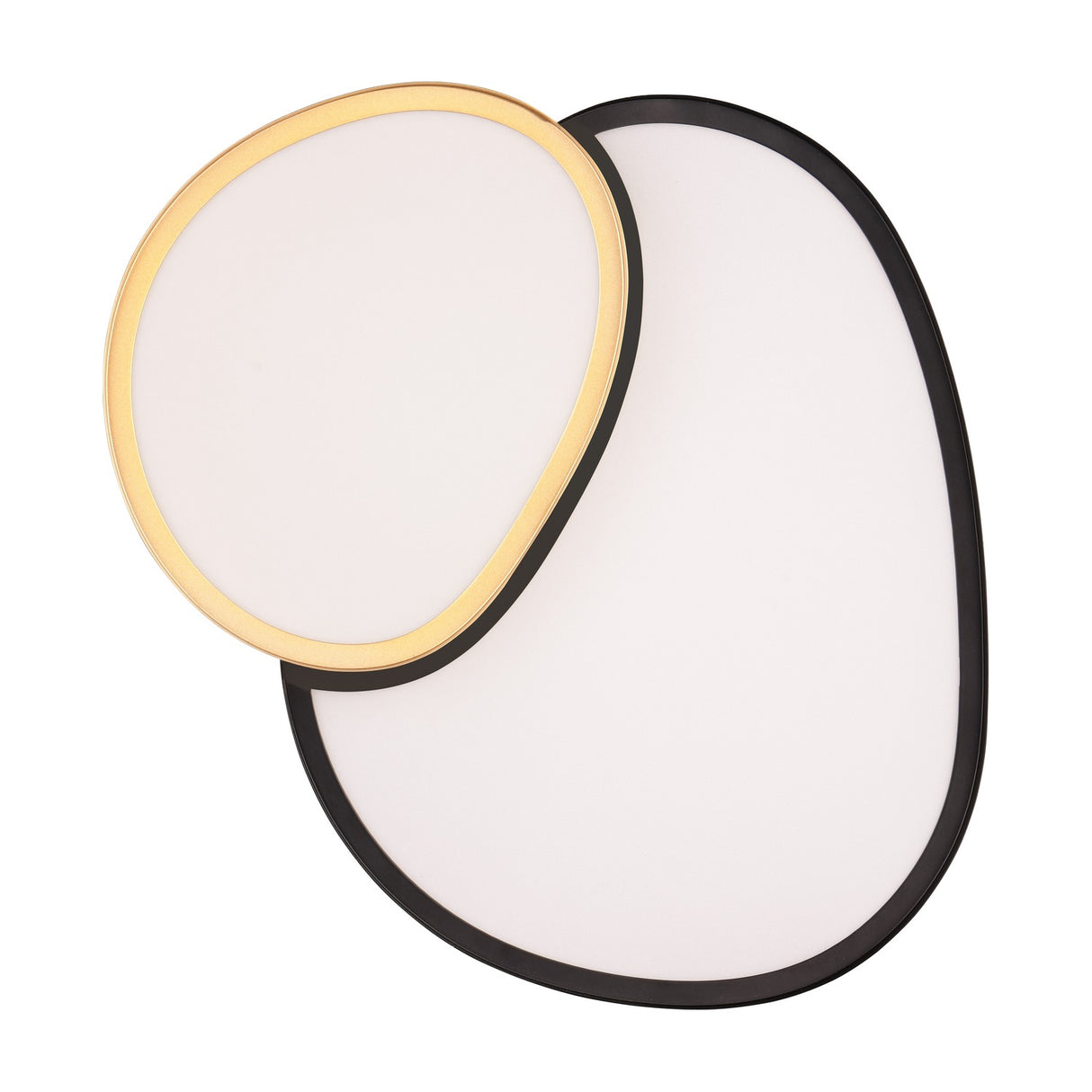 Rise 43.5cm LED Remote Control Ceiling Light – Black & Gold