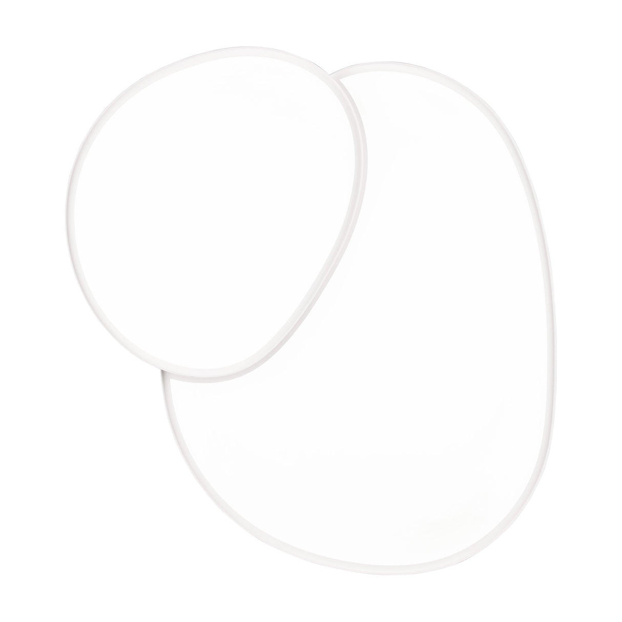 Rise 77cm LED Round Ceiling Light – Matt White