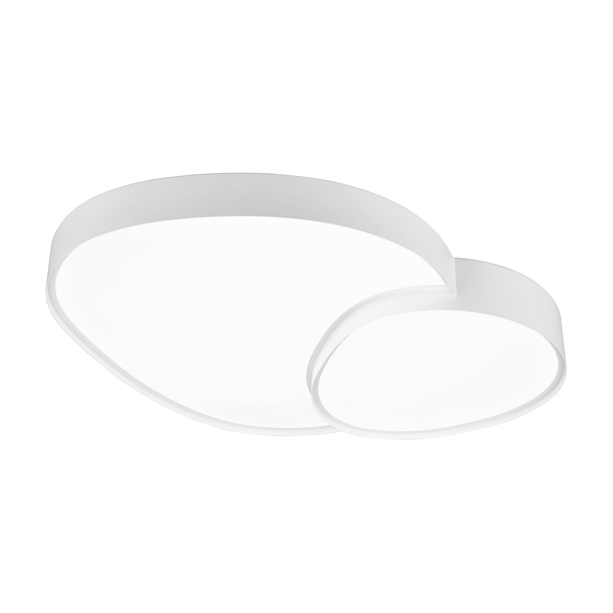 Rise 77cm LED Round Ceiling Light – Matt White