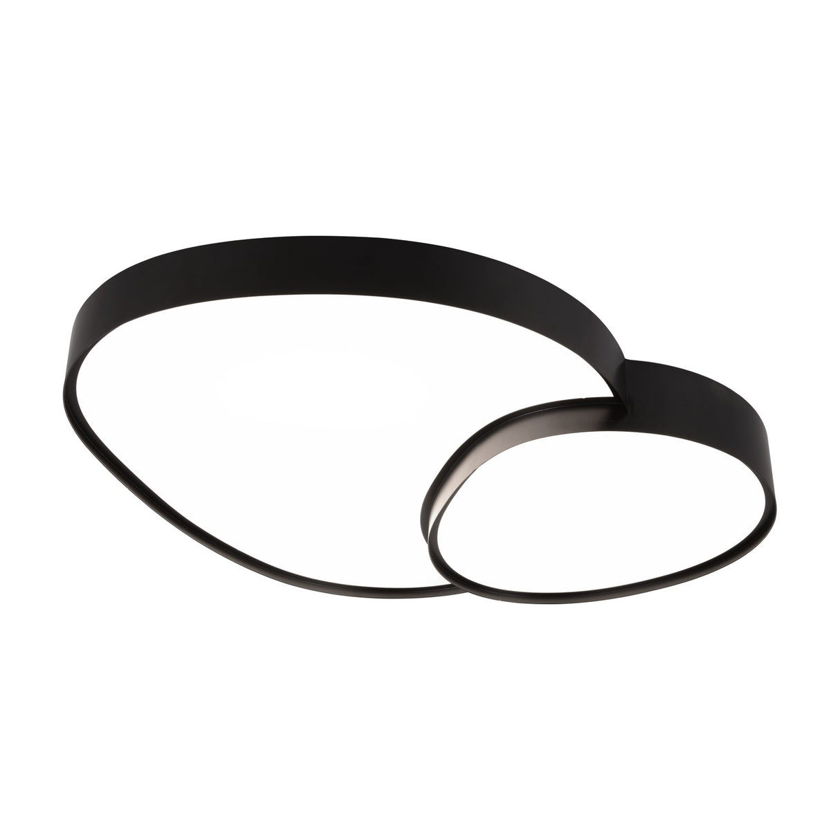 Rise 77cm LED Remote Control Ceiling Light – Matt Black