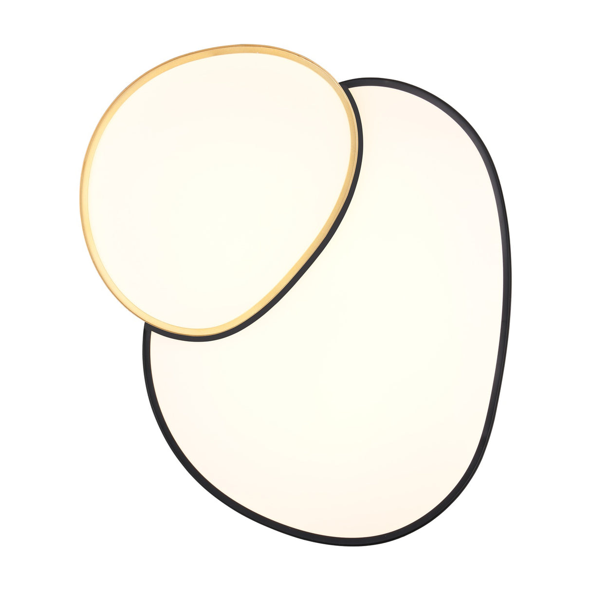 Rise 77cm LED Remote Control Ceiling Light – Black & Gold