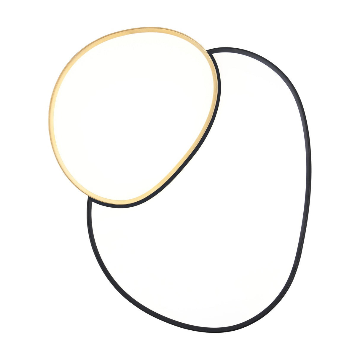 Rise 77cm LED Remote Control Ceiling Light – Black & Gold