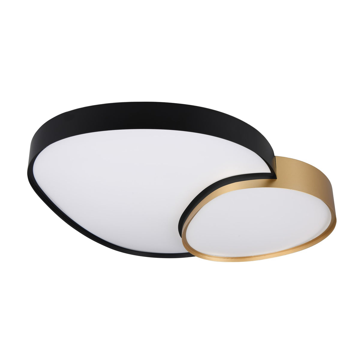 Rise 77cm LED Remote Control Ceiling Light – Black & Gold
