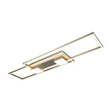 Albany 2 Light LED Square Ceiling Light – Satin Nickel