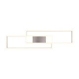 Albany 2 Light LED Square Ceiling Light – Satin Nickel