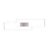 Albany 2 Light LED Square Ceiling Light – Satin Nickel
