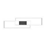 Albany 2 Light LED Square Ceiling Light – Matt Black