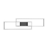 Albany 2 Light LED Square Ceiling Light – Matt Black