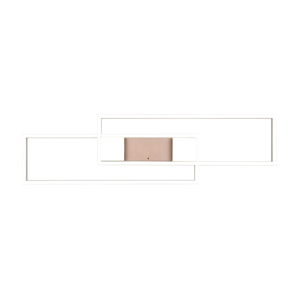 Albany 2 Light LED Square Ceiling Light – Coffee
