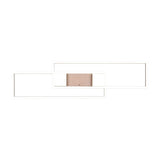 Albany 2 Light LED Square Ceiling Light – Coffee
