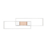 Albany 2 Light LED Square Ceiling Light – Coffee