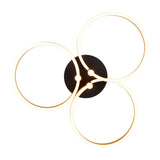 Caruso 3 Light LED Circular Ceiling Light – Black & Gold