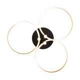 Caruso 3 Light LED Circular Ceiling Light – Black & Gold