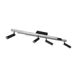 Zeno 5 Light LED Linear Ceiling Light – Brushed Aluminium