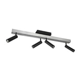 Zeno 5 Light LED Linear Ceiling Light – Brushed Aluminium