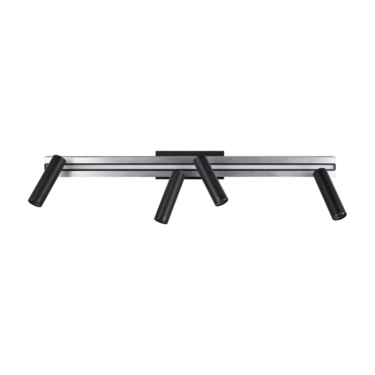 Zeno 5 Light LED Linear Ceiling Light – Brushed Aluminium