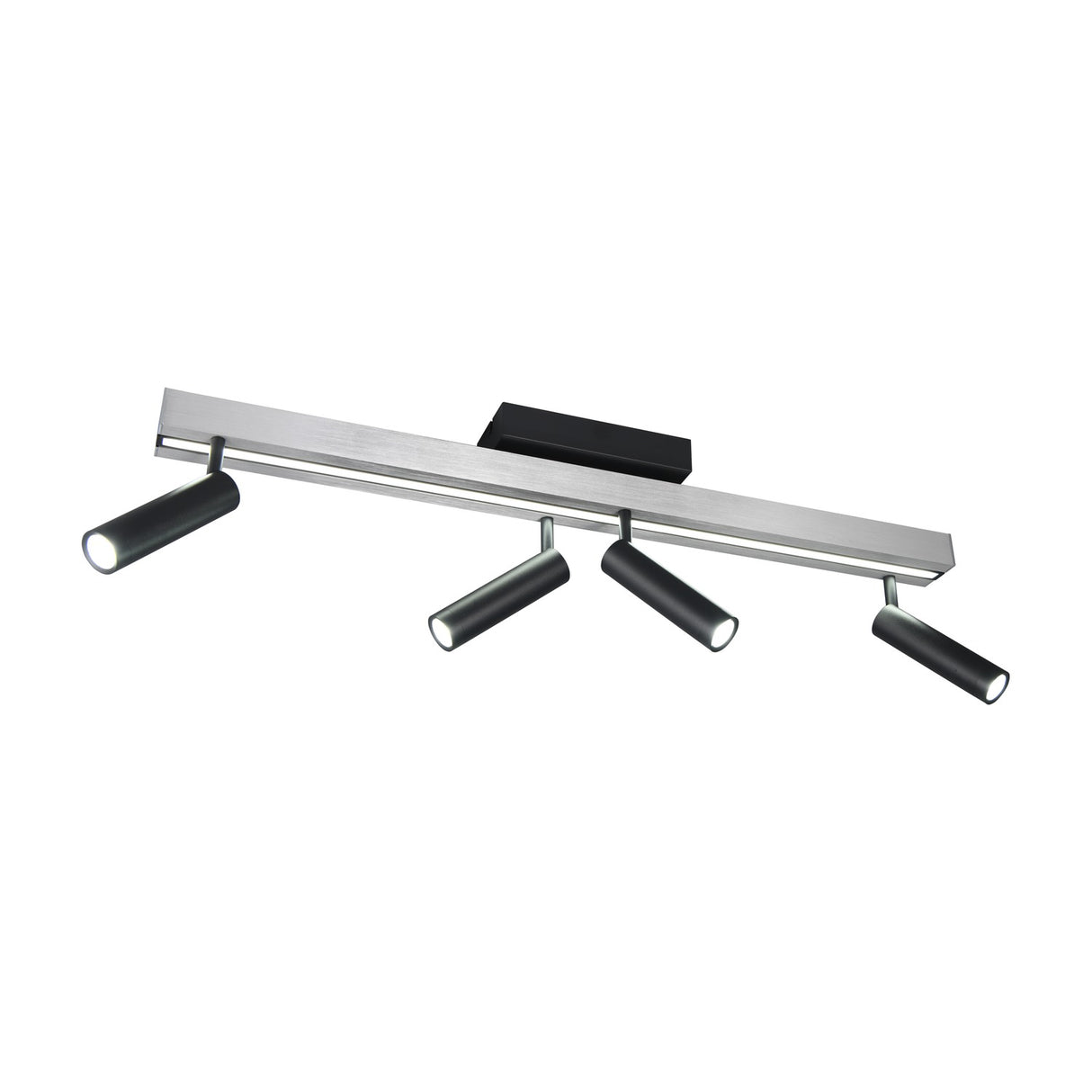 Zeno 5 Light LED Linear Ceiling Light – Brushed Aluminium