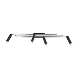 Zeno 5 Light LED Linear Ceiling Light – Brushed Aluminium