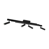 Zeno 5 Light LED Linear Ceiling Light – Matt Black